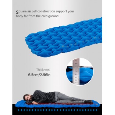 Коврик надувной NATUREHIKE FC10, 1 местный 195х59х6.5см, голубой