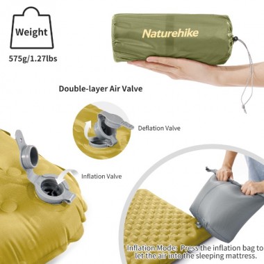 Надувной туристический коврик Naturehike R3.5