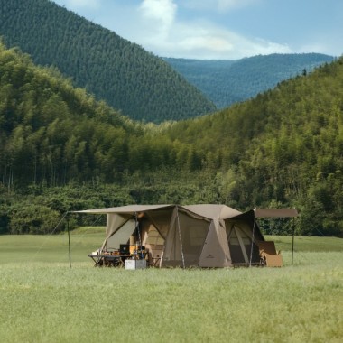 Палатка NATUREHIKE Village 13 Automatic, 4-6 местн., коричневая