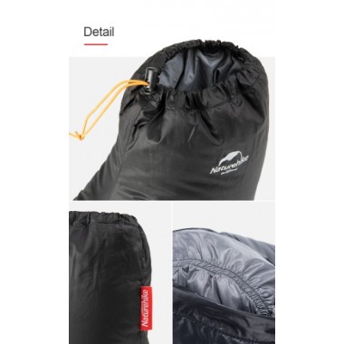 Тапочки теплые NATUREHIKE гусиный пух, черные