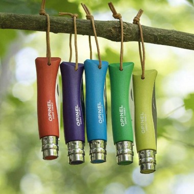 Нож Opinel Trekking №08 клинок 8,5см, нерж.сталь, граб, черный, темляк