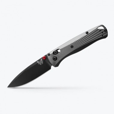Нож складной BENCHMADE Bugout, Aluminum Gray, M390 клинок черн. P 8,2 см