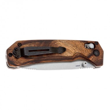 Нож складной BENCHMADE Grizzly Creek, Wood, S30V клинок P 8,9 см