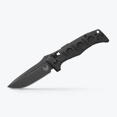 Нож складной BENCHMADE Mini Auto Adamas, G-10 Black, Cru-Wear клинок черн. P 8,3 см