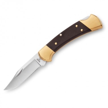 Нож складной BUCK 112 Ranger, Wood Ebony/Brass, 420HC клинок P 7,6 см