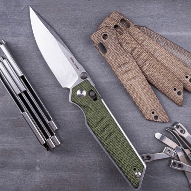Нож складной Real Steel Sacra Green Micarta