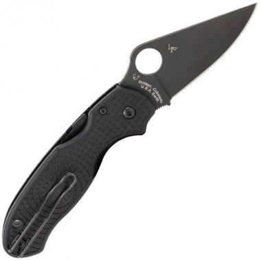 Нож складной SPYDERCO Para 3 Lightweight Black/Black blade