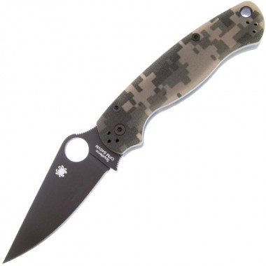 Нож складной SPYDERCO Para Military 2 G-10 Camo/Black blade