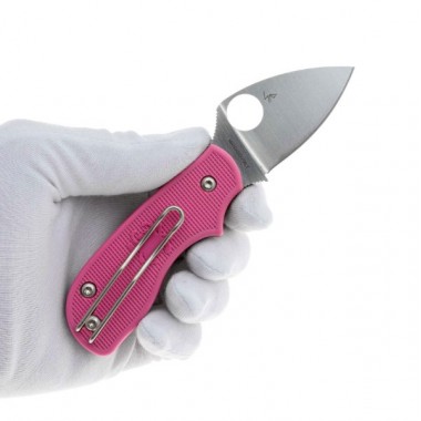 Нож складной SPYDERCO Squeak Pink