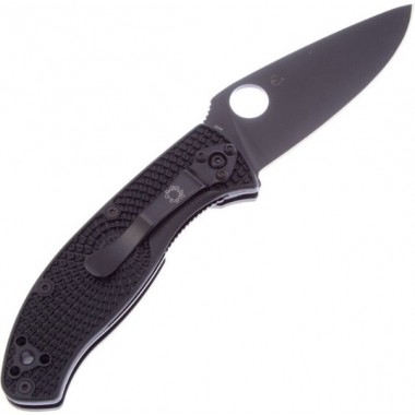 Нож складной SPYDERCO Tenacious Lightweight G-10 Black, клинок черный