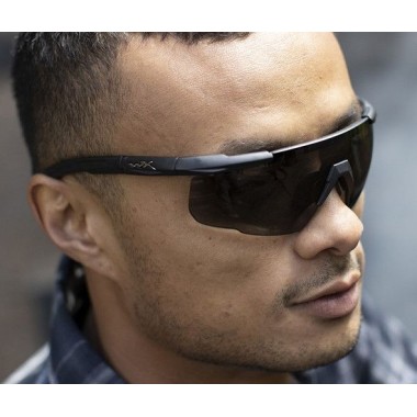 Очки защитные Wiley X Saber Advanced (Frame: Matte Black, Lens: Clear+Grey)