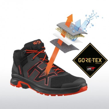 КРОССОВКИ HAIX CONNEXIS GO GTX MID black-fire