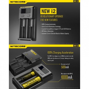 Зарядное устройство NITECORE New i2 18650/16340 (2x батареи)