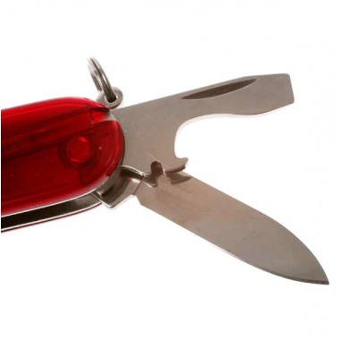 Нож перочинный Victorinox Spartan (1.3603.T) 91 мм, 12 функций, прозрачный красный