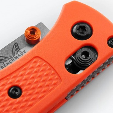 Нож складной BENCHMADE Mini Bugout, Grivory Orange, S30V клинок P 7,2 см