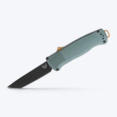 Нож складной BENCHMADE Shootout, Grivory Sage Green, Cru-Wear клинок черн. P 8,9 см