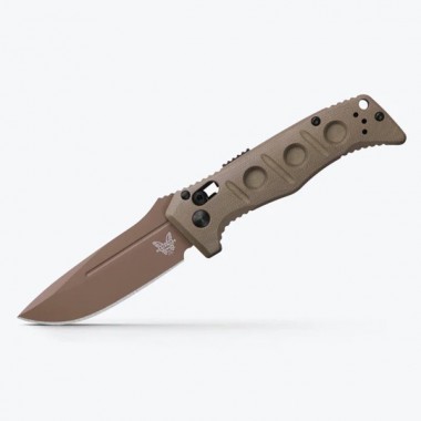 Нож складной BENCHMADE Mini Auto Adamas, G-10 OD Green, Cru-Wear клинок P 8,3 см