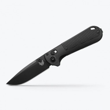 Нож складной BENCHMADE Redoubt, Grivory Black, D2 клинок черн. P 9 см
