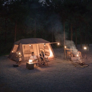 Палатка NATUREHIKE Village 13 Automatic, 4-6 местн., коричневая