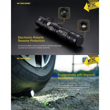 Фонарь NITECORE MT21C (1000 люмен, 184 метра, 2xCR123)
