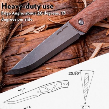 Нож Real Steel Pathfinder Fixed Brown Micarta