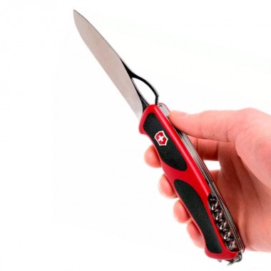 Нож перочинный Victorinox RangerGrip 79 (0.9563.MC) 130 мм 12 функций красный/черный