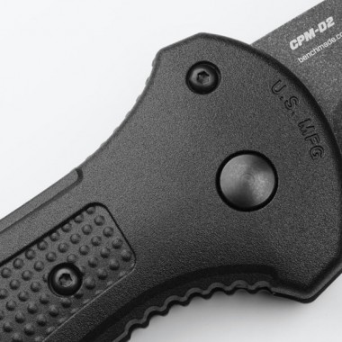 Нож складной BENCHMADE Claymore, Grivory Black, D2 клинок черн.кобальт P 9,1 см