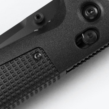 Нож складной BENCHMADE Redoubt, Grivory Black, D2 клинок черн. P 9 см