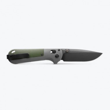 Нож складной BENCHMADE Redoubt, Grivory Green, D2 клинок черн. P 9 см