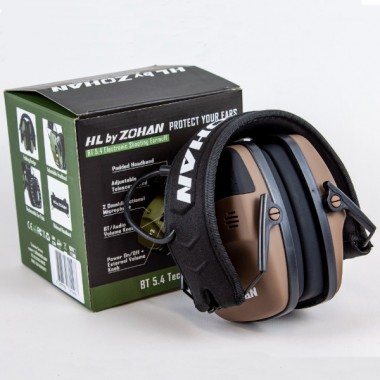 Активные наушники HL by ZOHAN EM030, NRR 22dB, Bluetooth, Brown