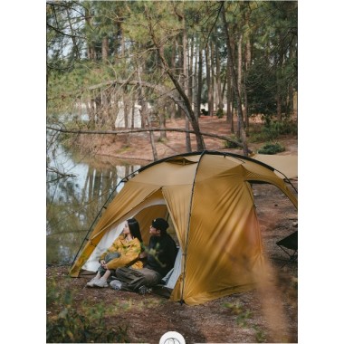 Палатка NATUREHIKE Dune 7.6, 1 спальня + 1 комната, песочная