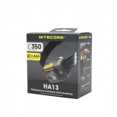 Фонарь NITECORE HA13 (350 люмен, 120 метров, 140 часов, 3xAAA)