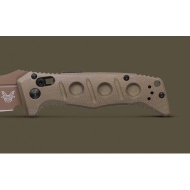 Нож складной BENCHMADE Mini Auto Adamas, G-10 OD Green, Cru-Wear клинок P 8,3 см