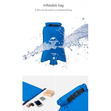 Коврик надувной NATUREHIKE FC10, 1 местный 195х59х6.5см, голубой