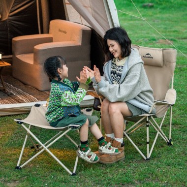 Шезлонг складной NATUREHIKE Nightfall T05J, 5,6 кг, хаки