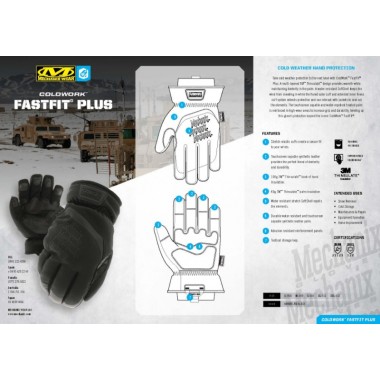 Перчатки Mechanix ColdWork FastFit Plus