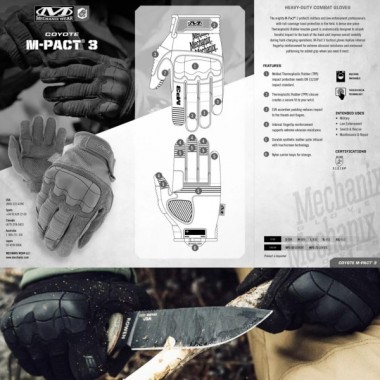 Перчатки Mechanix M-Pact 3 Coyote