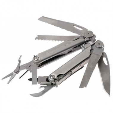 Мультитул LEATHERMAN Wave Plus, 18 инстр, 10см, чехол кожа